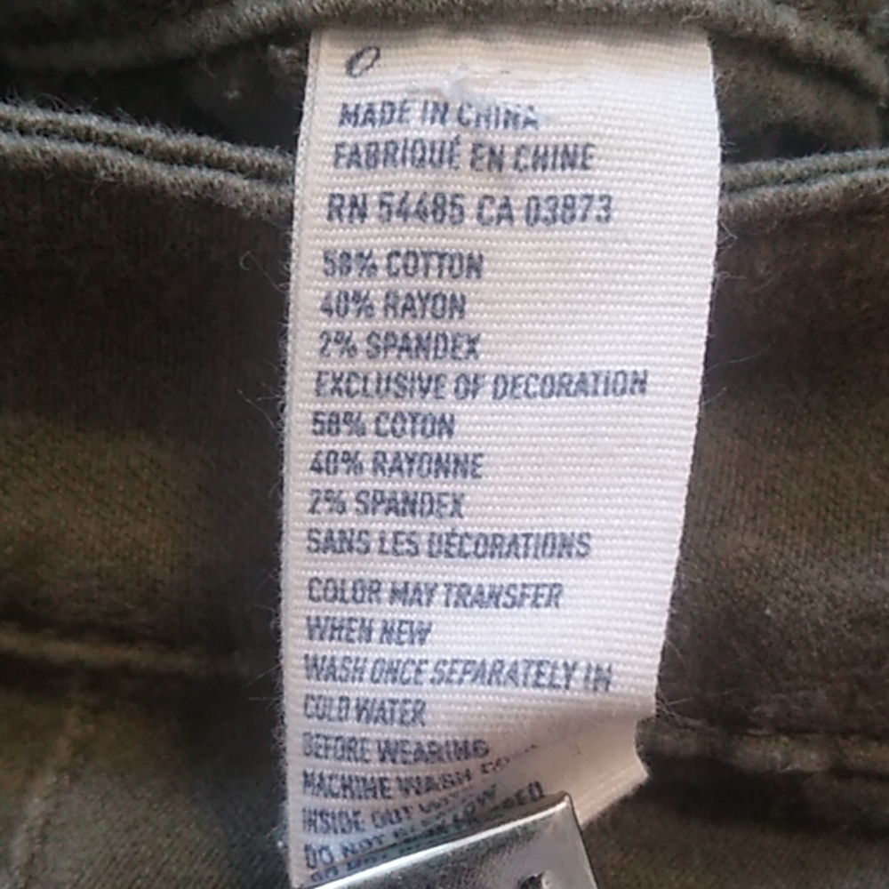 Olive Green cargo pants - Picture 4 of 4